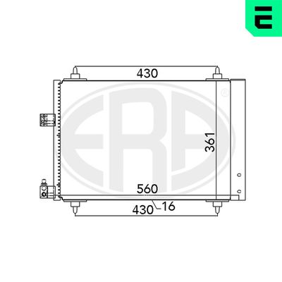 Condenser, air conditioning ERA 667020