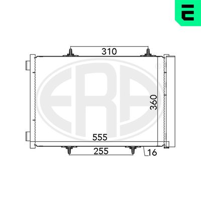 Condenser, air conditioning ERA 667025