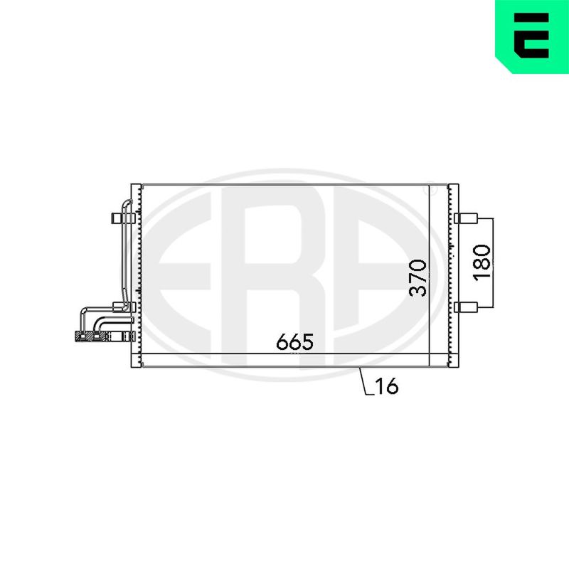 ERA 667029 Condenser, air conditioning