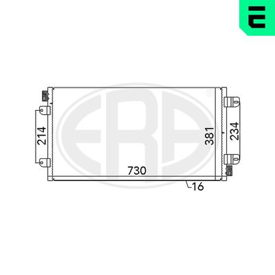 Condenser, air conditioning ERA 667030