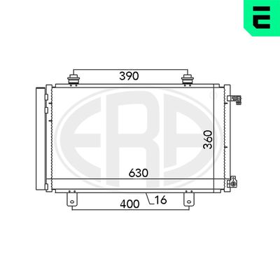 Condenser, air conditioning ERA 667035