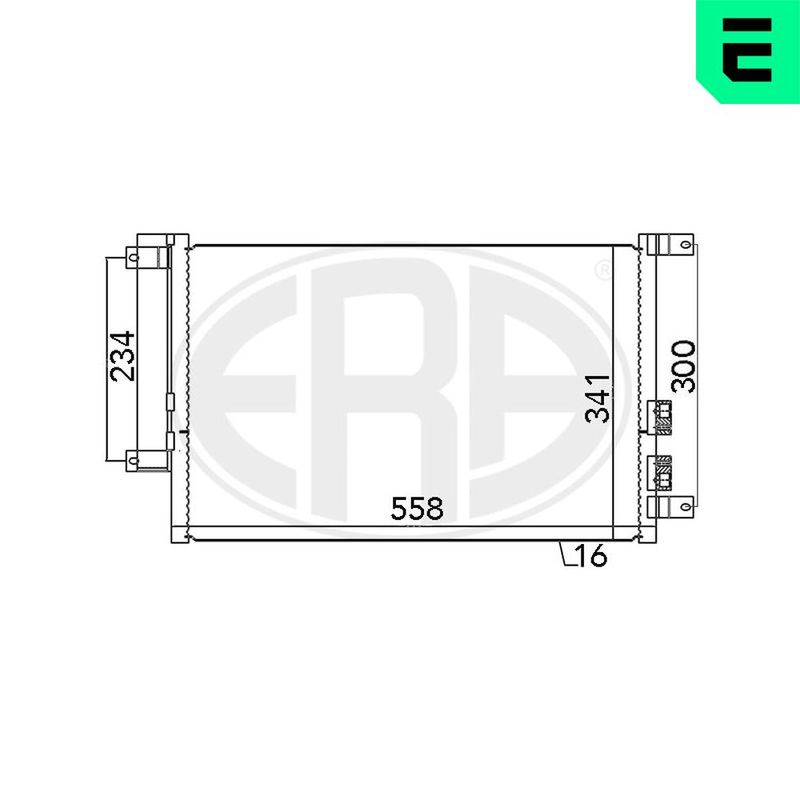 ERA 667037 Condenser, air conditioning