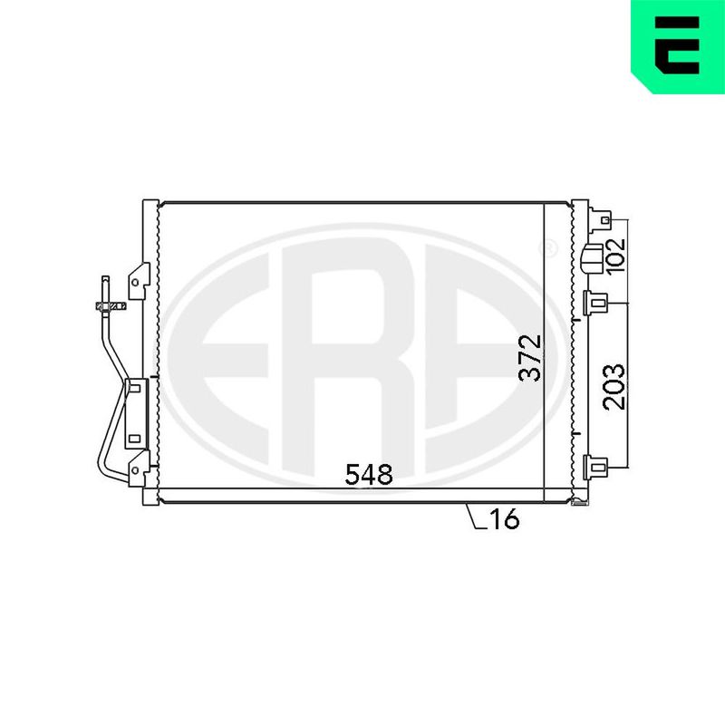 ERA 667038 Condenser, air conditioning