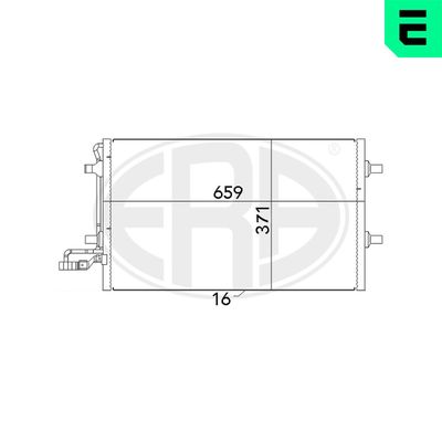Condenser, air conditioning ERA 667040