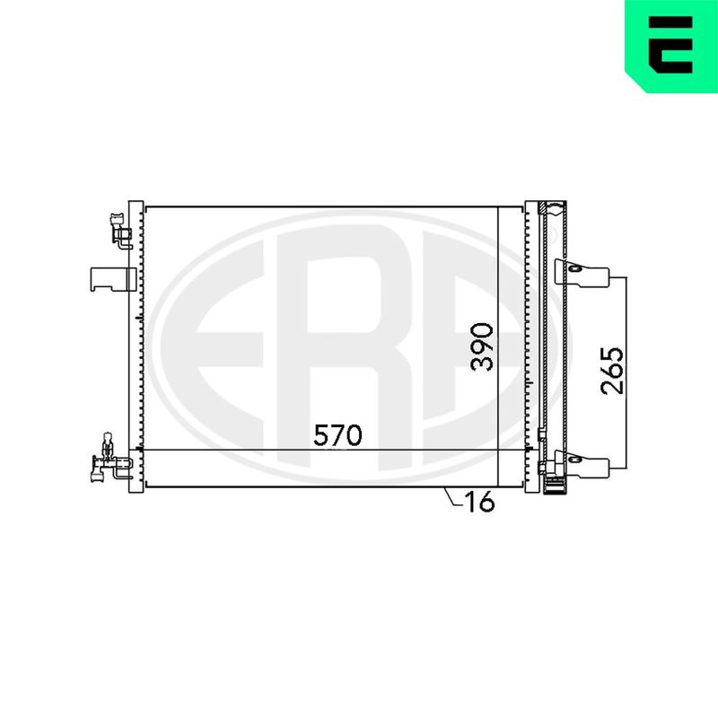 ERA 667047 Condenser, air conditioning