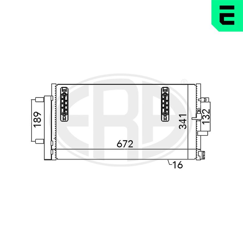 ERA 667048 Condenser, air conditioning