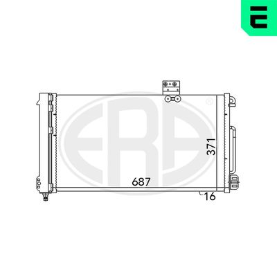 Condenser, air conditioning ERA 667050