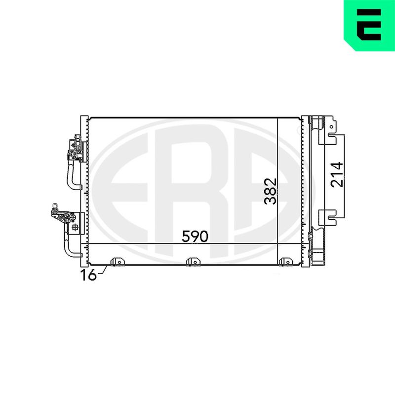 ERA 667056 Condenser, air conditioning