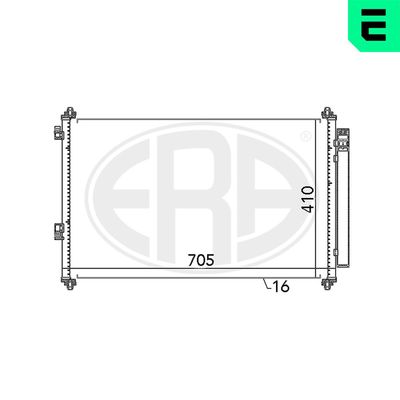 Condenser, air conditioning ERA 667057