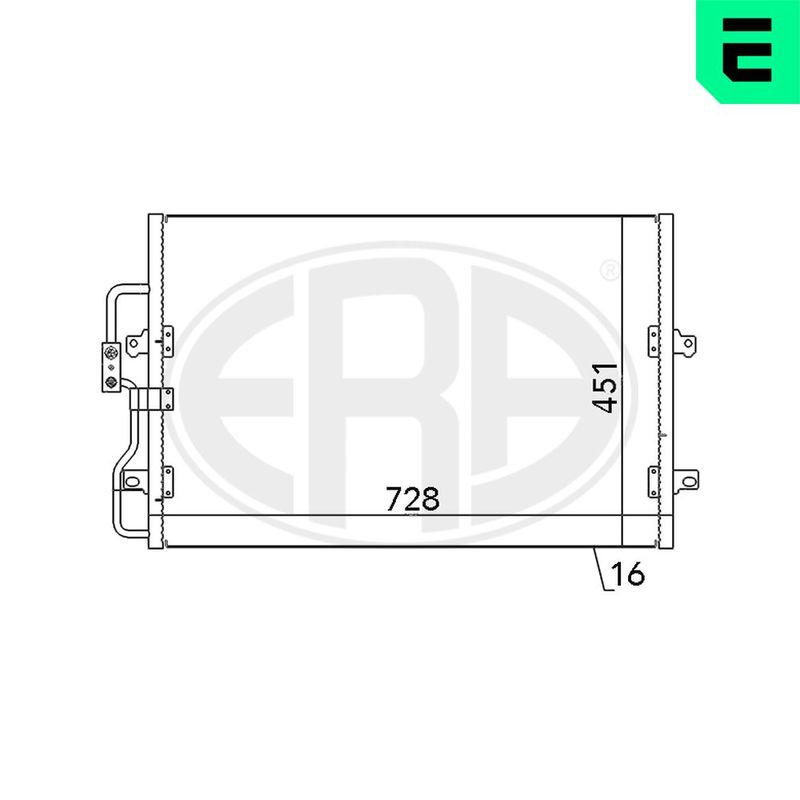 ERA 667061 Condenser, air conditioning