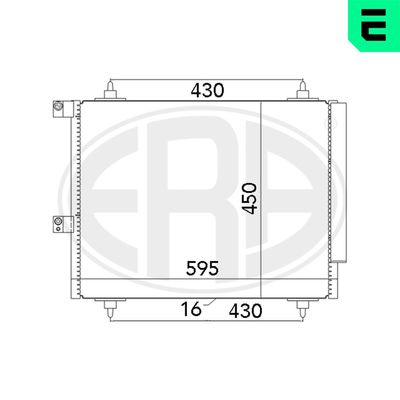 Condenser, air conditioning ERA 667063