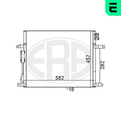 Condenser, air conditioning ERA 667067