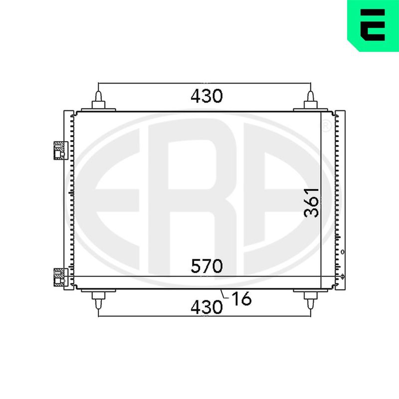 ERA 667068 Condenser, air conditioning