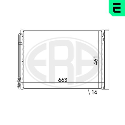 Condenser, air conditioning ERA 667079