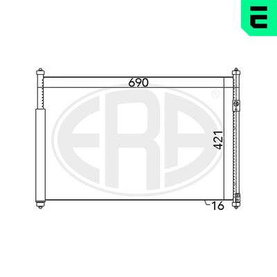 Condenser, air conditioning ERA 667080