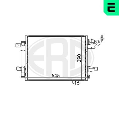 Condenser, air conditioning ERA 667085