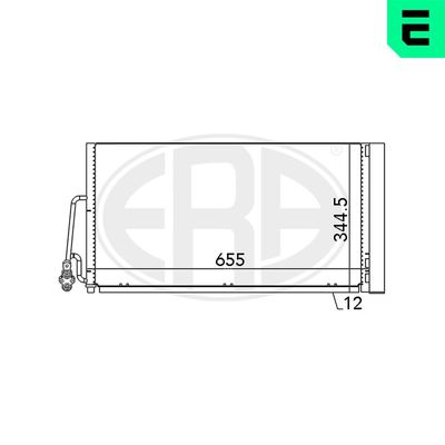 Condenser, air conditioning ERA 667090
