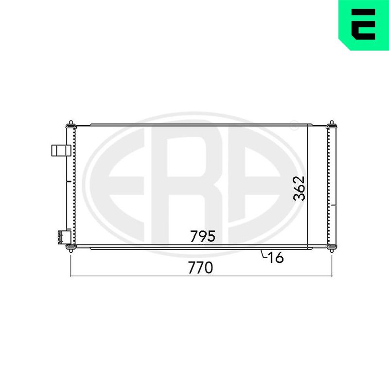 ERA 667091 Condenser, air conditioning