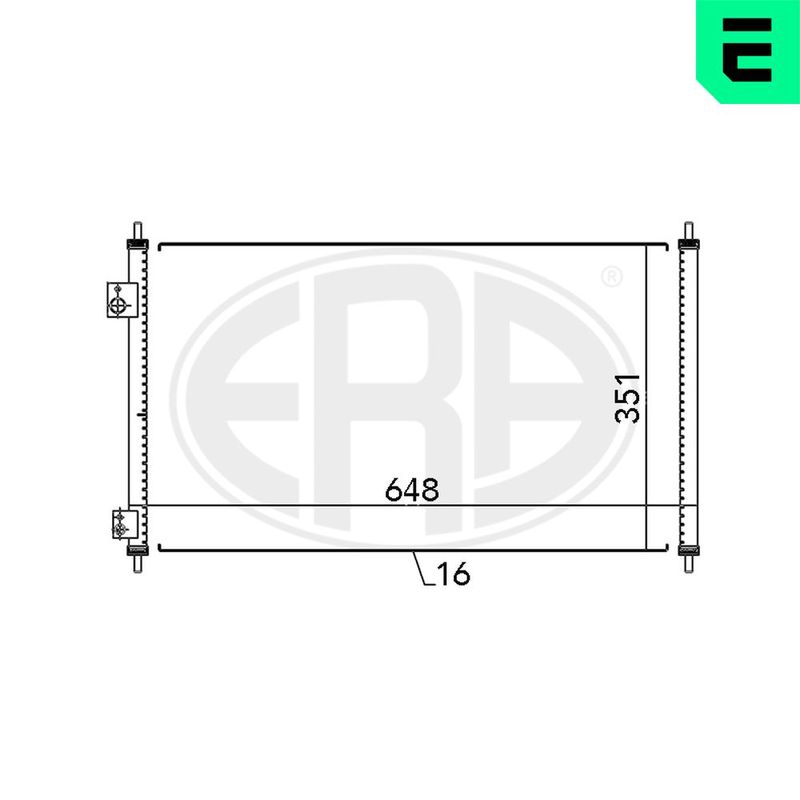 ERA 667095 Condenser, air conditioning