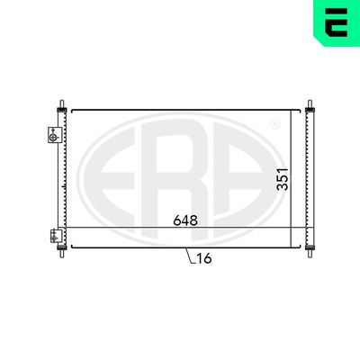 Condenser, air conditioning ERA 667095