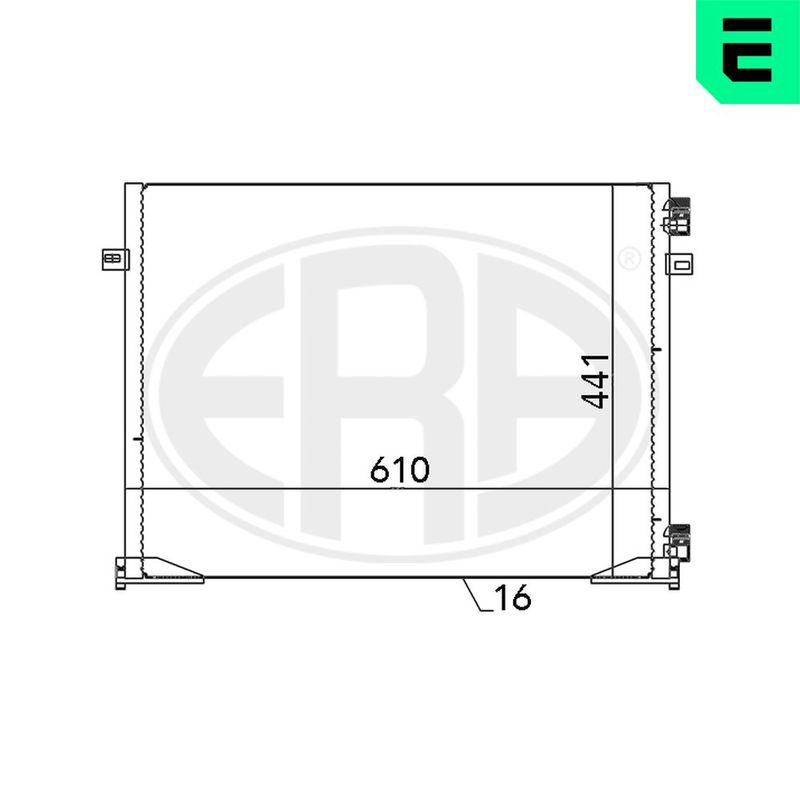 ERA 667096 Condenser, air conditioning