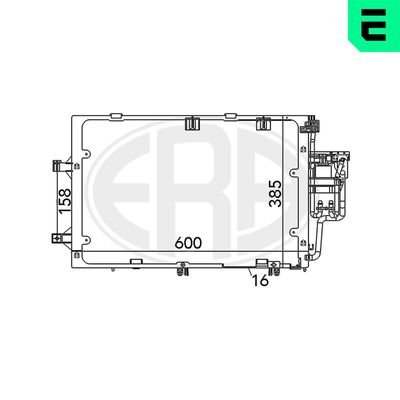 Condenser, air conditioning ERA 667098
