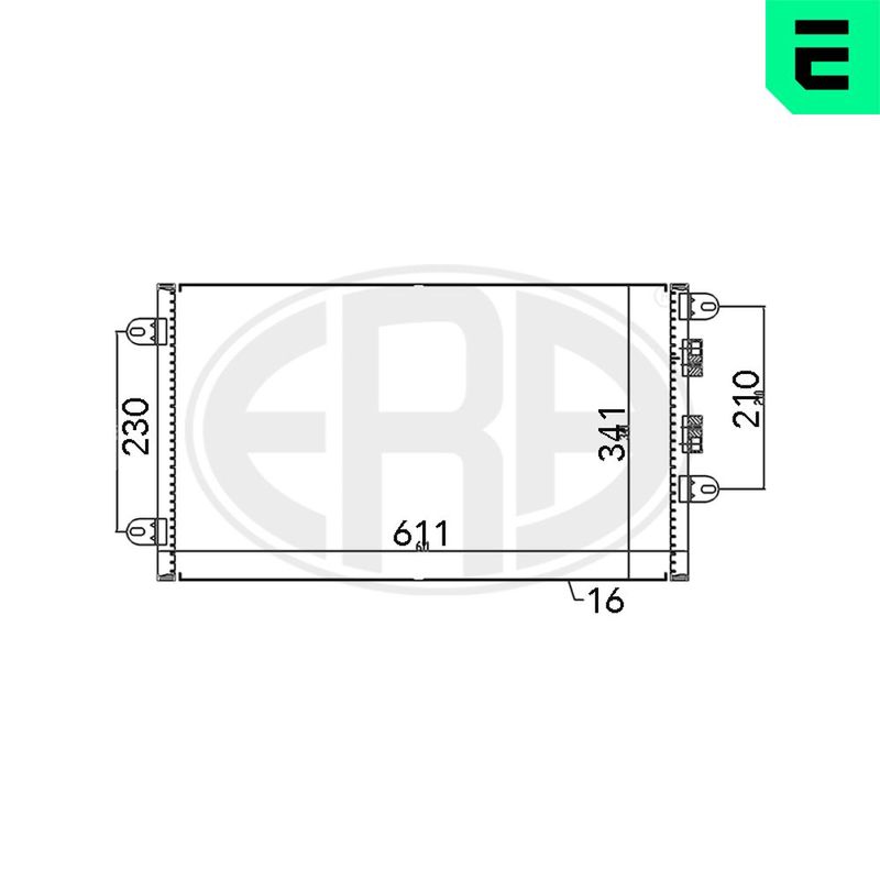 ERA 667099 Condenser, air conditioning