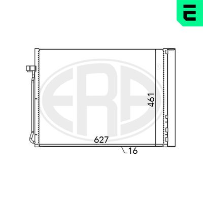 Condenser, air conditioning ERA 667102