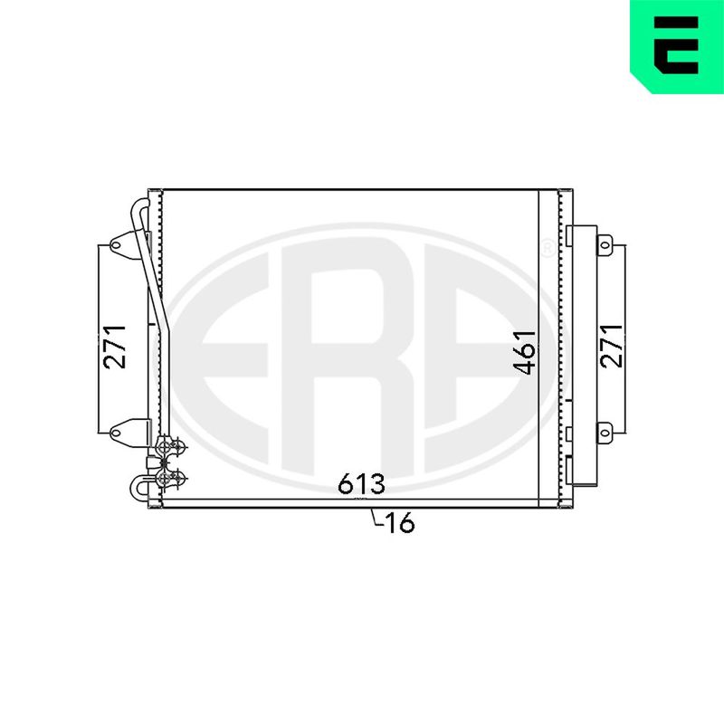 ERA 667108 Condenser, air conditioning
