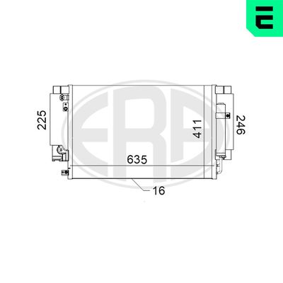 Condenser, air conditioning ERA 667114