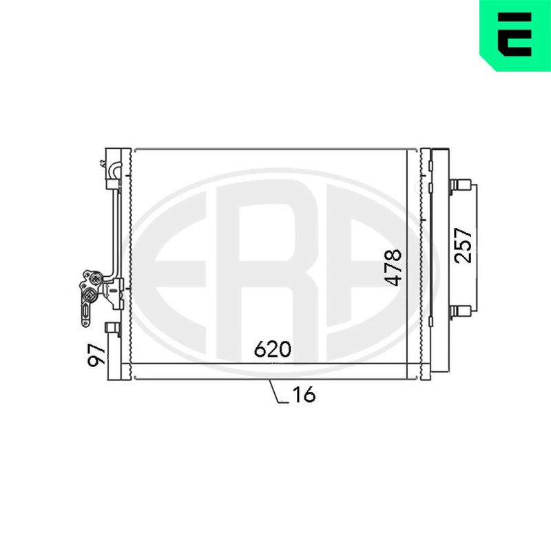 ERA 667115 Condenser, air conditioning