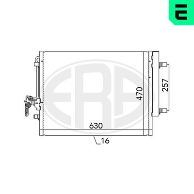 Condenser, air conditioning ERA 667116