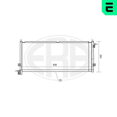 Condenser, air conditioning ERA 667118