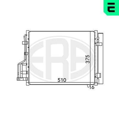 Condenser, air conditioning ERA 667122