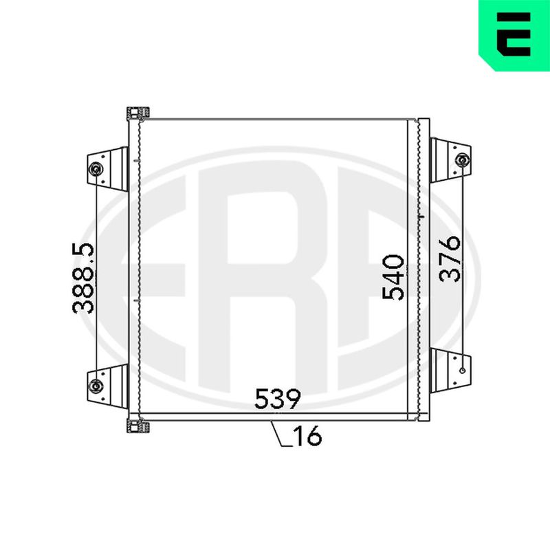 ERA 667123 Condenser, air conditioning