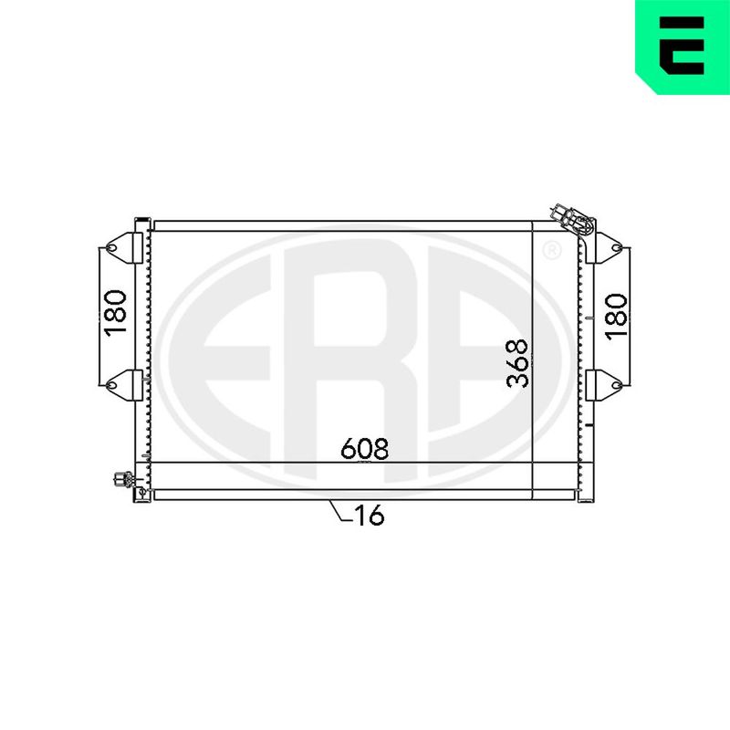 ERA 667126 Condenser, air conditioning