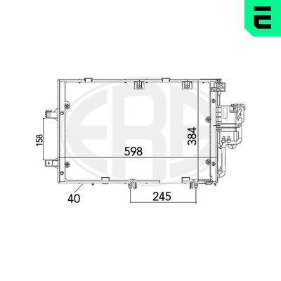 Condenser, air conditioning ERA 667129
