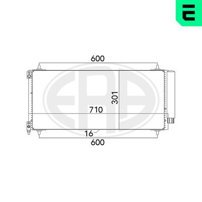Condenser, air conditioning ERA 667135