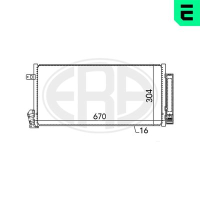 Condenser, air conditioning ERA 667136