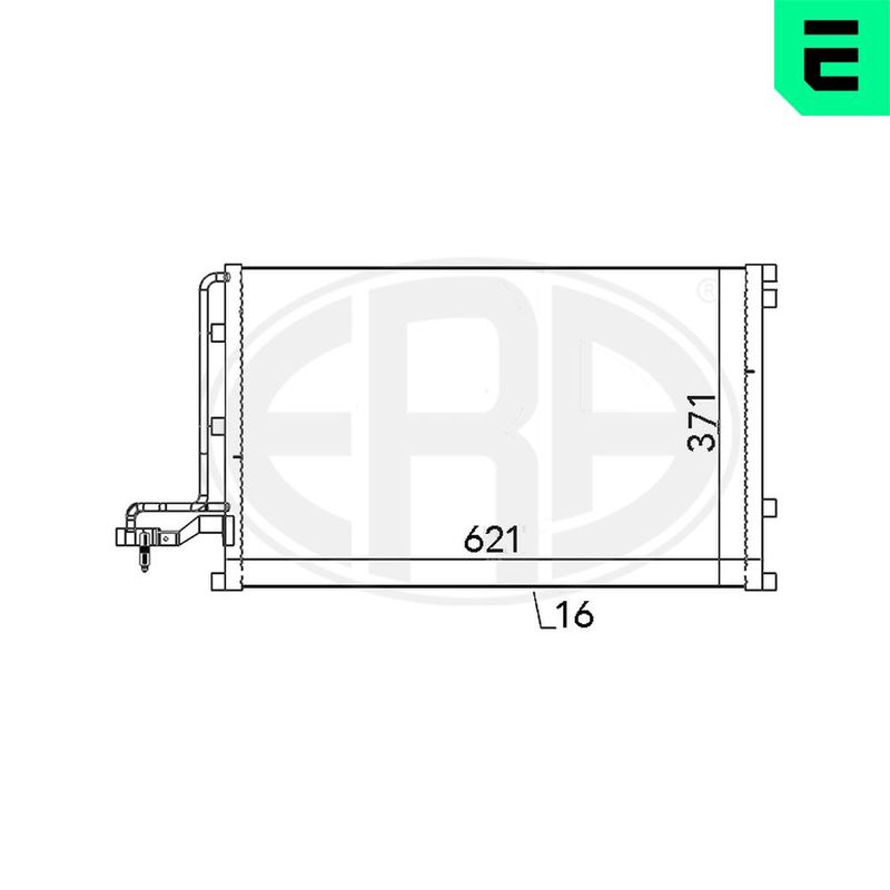 ERA 667146 Condenser, air conditioning