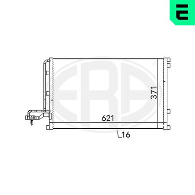 Condenser, air conditioning ERA 667146