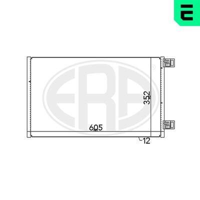 Condenser, air conditioning ERA 667148