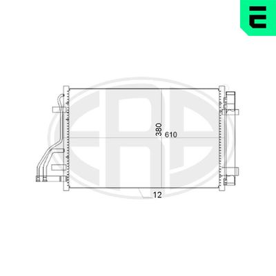 Condenser, air conditioning ERA 667151