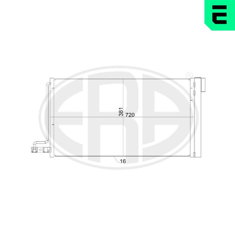 ERA 667152 Condenser, air conditioning