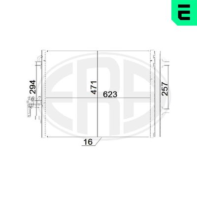Condenser, air conditioning ERA 667203