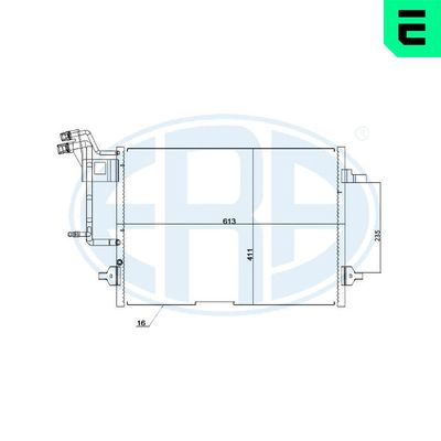 Condenser, air conditioning ERA 667216
