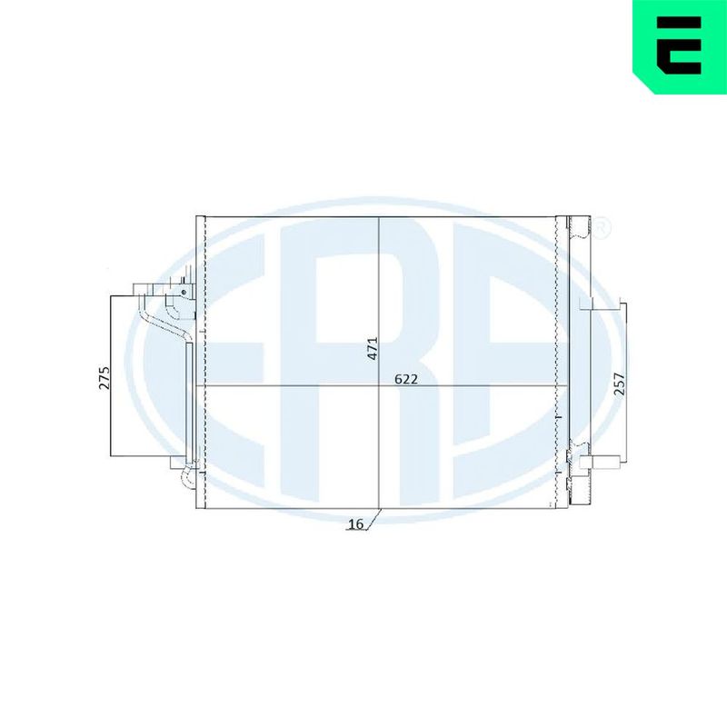 ERA 667248 Condenser, air conditioning
