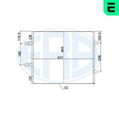 Condenser, air conditioning ERA 667257