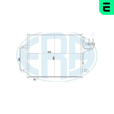 Condenser, air conditioning ERA 667283