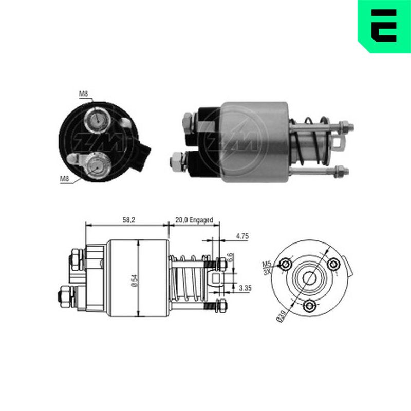 ERA ZM1397 Solenoid Switch, starter